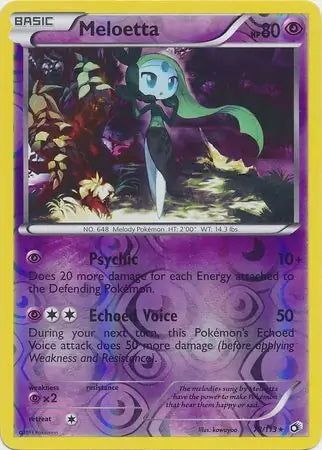 Legendary Treasures Meloetta #78/113 reverse holo